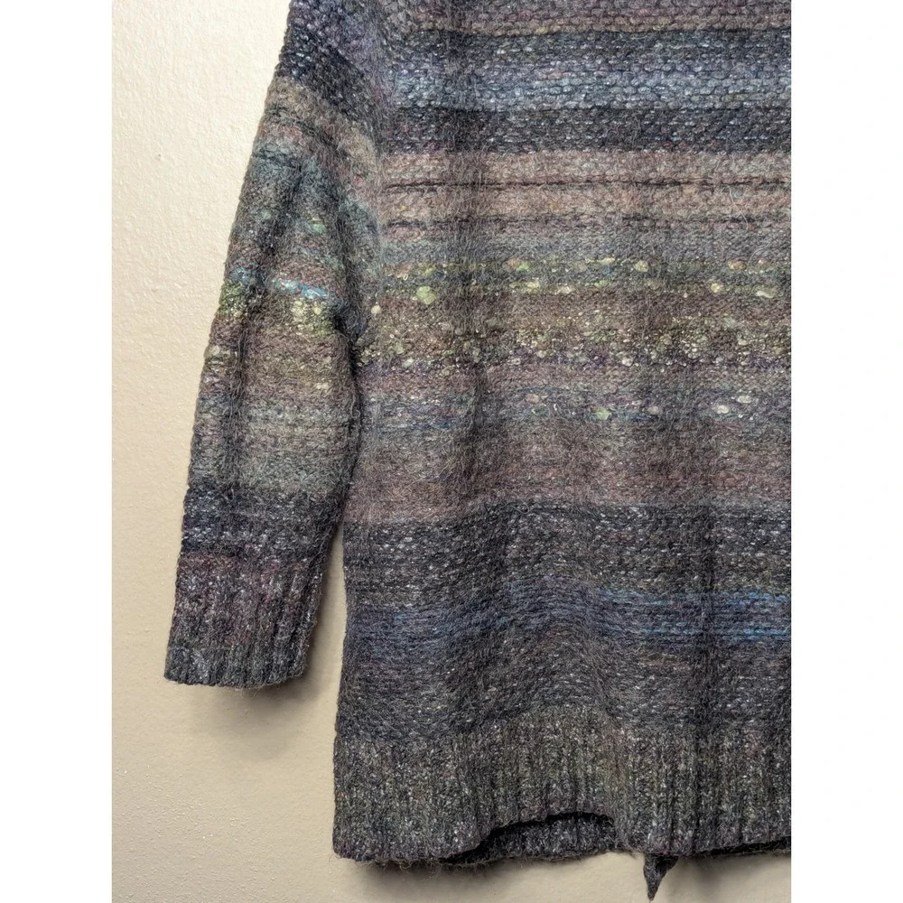 Free People Cardigan Sweater Womens Medium Brown Boho Oversized Chunky Knit Cozy